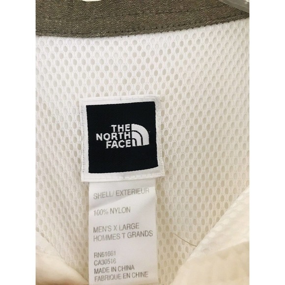 North Face | Lightweight Trail Jacket Top Button Down Mens XL Beige Long Sleeves - Picture 8 of 9